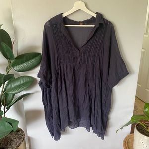 EUC Free People Aiden Gauze Tunic